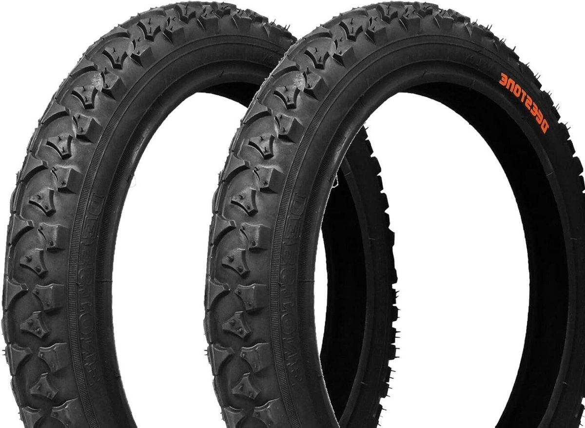 Fietsbanden Kinderen - MTB Banden - Mountainbiken - Stevig Karkas - 14 x 175 inch - Zwart