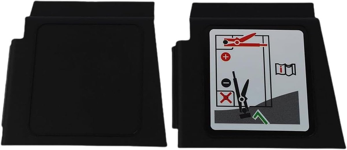 Batterijpoolafdekking - Accupoolbescherming - Autoaccu Beschermen - Voorkomt Kortsluiting - 2 stuks - Zwart