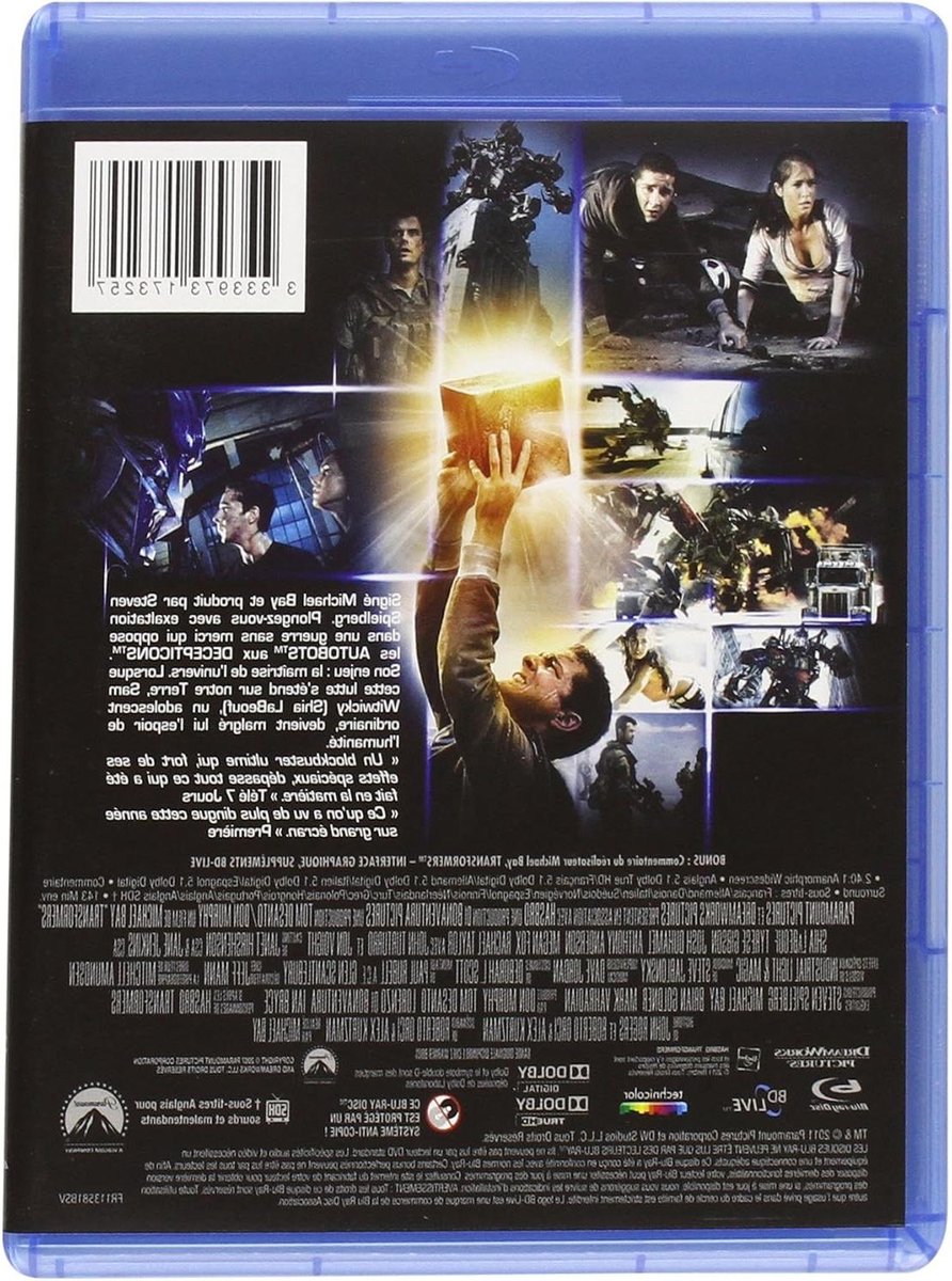 Transformers Blu-ray - Actiefilm Schijf - Film Kijken - Actiescènes - 2 uur 23 min - N.v.t.