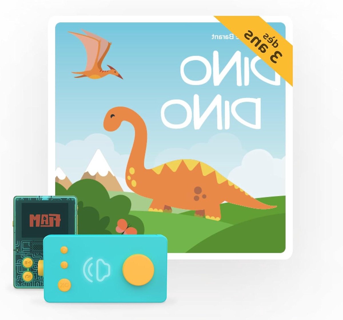Audioboek Dino's - Verhalen CD - Luisteren naar verhalen - Interactieve verhalen - 14.5 cm - Multicolor