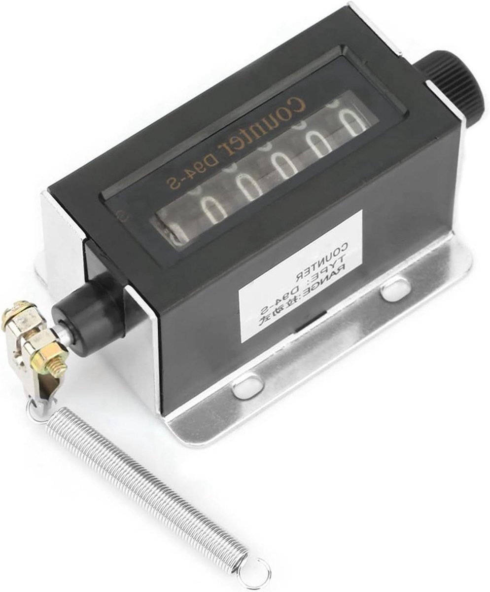 Mechanische Teller - Tally Counter Clicker - Registratie Sportuitrusting - Zes-cijferig Display - 0-999999 - Zilver