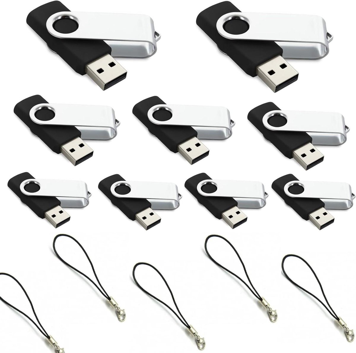 USB-flashdrives - Geheugensticks Pen drives - Bestanden Opslaan - MLC Flash Chip - 50 stuks - zwart