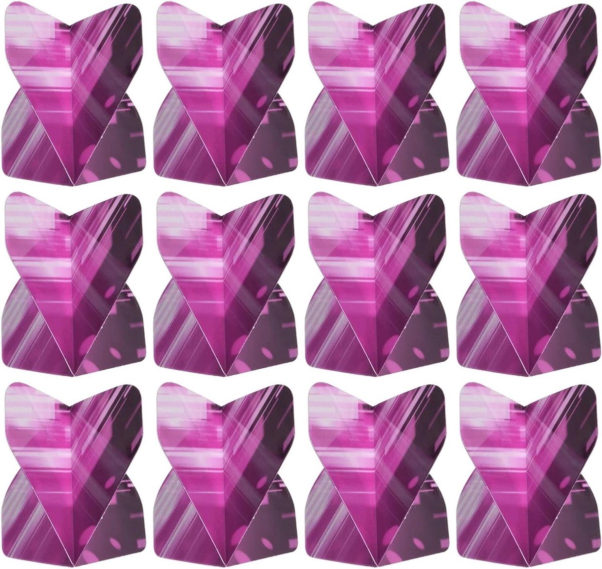 Dartvluchten - Reserveonderdelen Darts - Precisie Darts Spelen - Duurzaam PET Materiaal - 44 cm x 33 cm - Zwart Roze