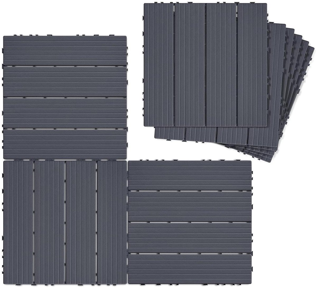 Terrastegels - Vloertegels Buiten - Terras Aanleggen - In elkaar grijpend Snap Systeem - 30 x 30 cm