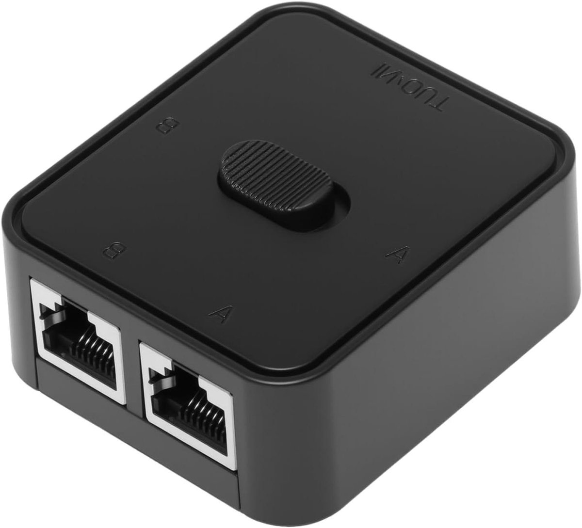Netwerk Switch - LAN Hub - Internet Verdelen - Gigabit Snelheid - 2 Poorten - Zwart