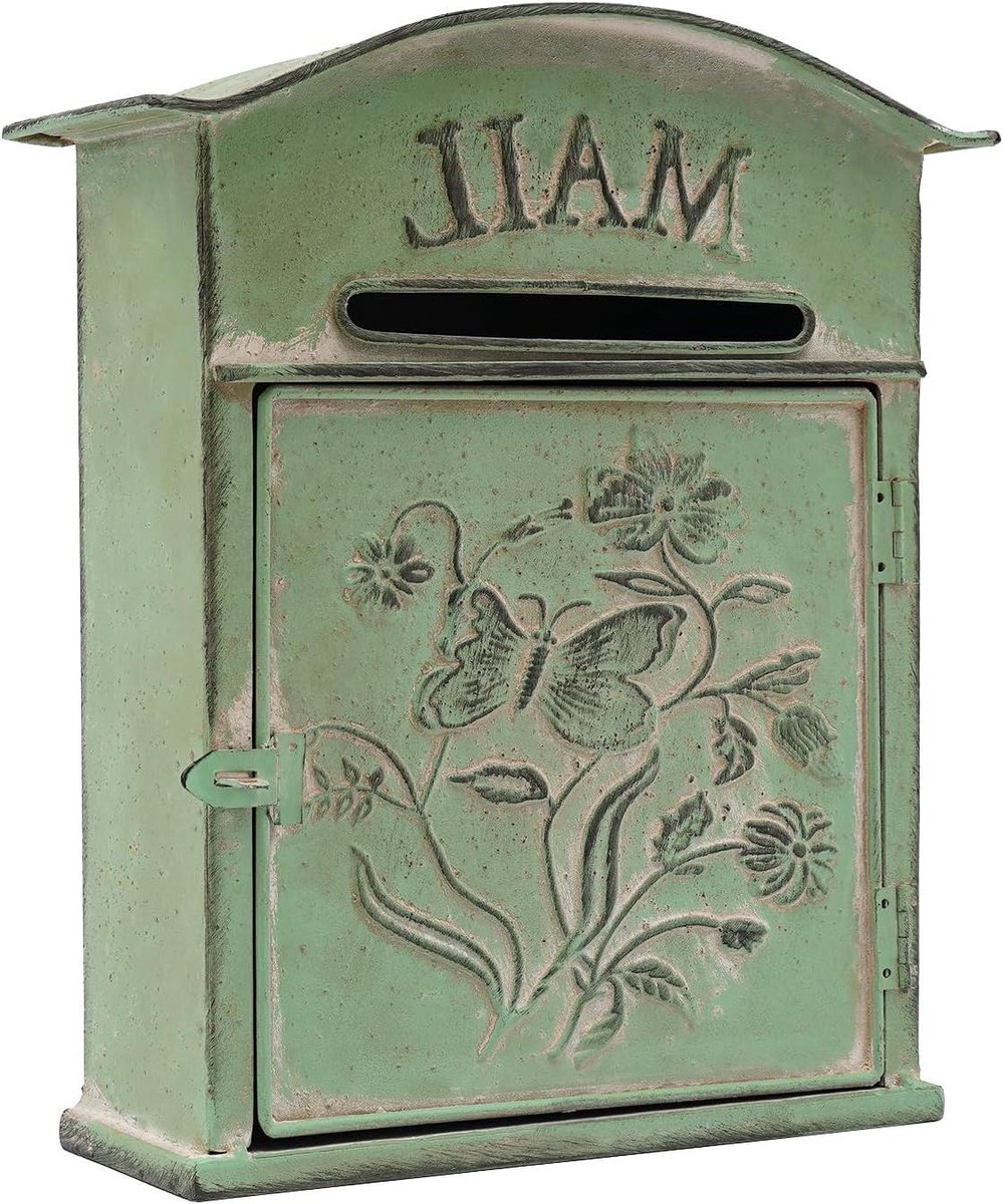 Brievenbus Buiten - Postbak Muur - Post Ontvangen - Grote Capaciteit - 27 x 105 x 312 cm - Groen