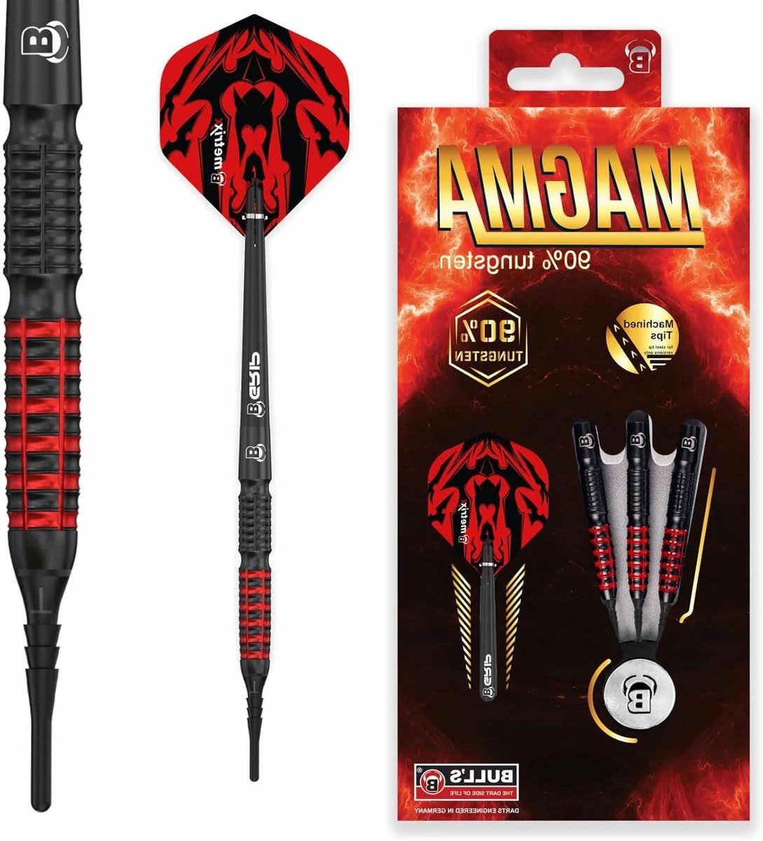Dartpijlen Set - Soft Darts - Sport Spel - Precisie CNC Freeswerk - 18 gram - Zwart Rood