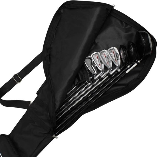 Draagbare Golftas - Oefentas Lichtgewicht - Golf Training - Waterdicht Krasbestendig - Ruim 7-12 Clubs - Zwart — afbeelding 3