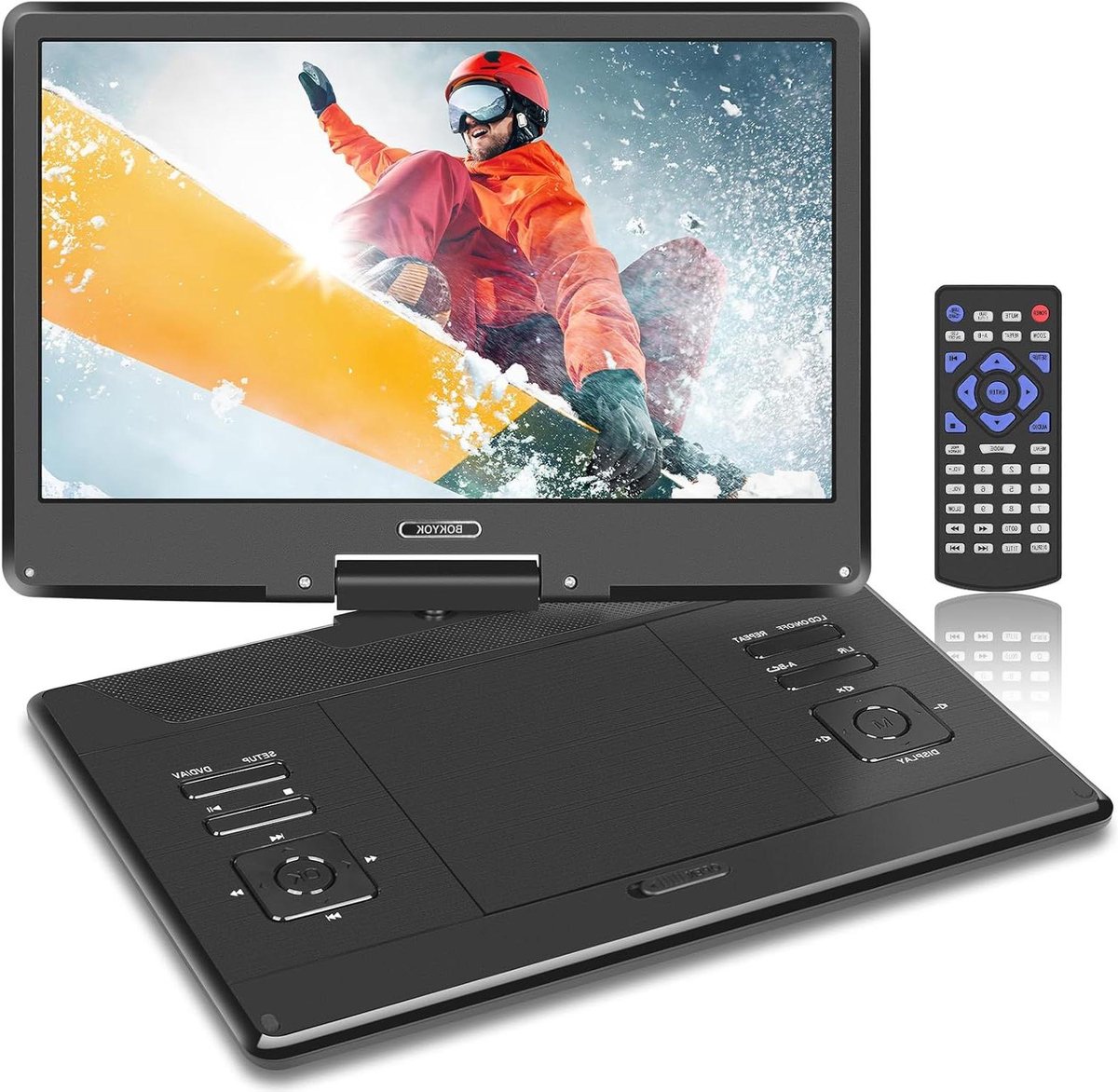 Draagbare DVD-speler - Scherm speler - Onderweg films kijken - Groot 169 inch scherm - 169 inch - Zwart