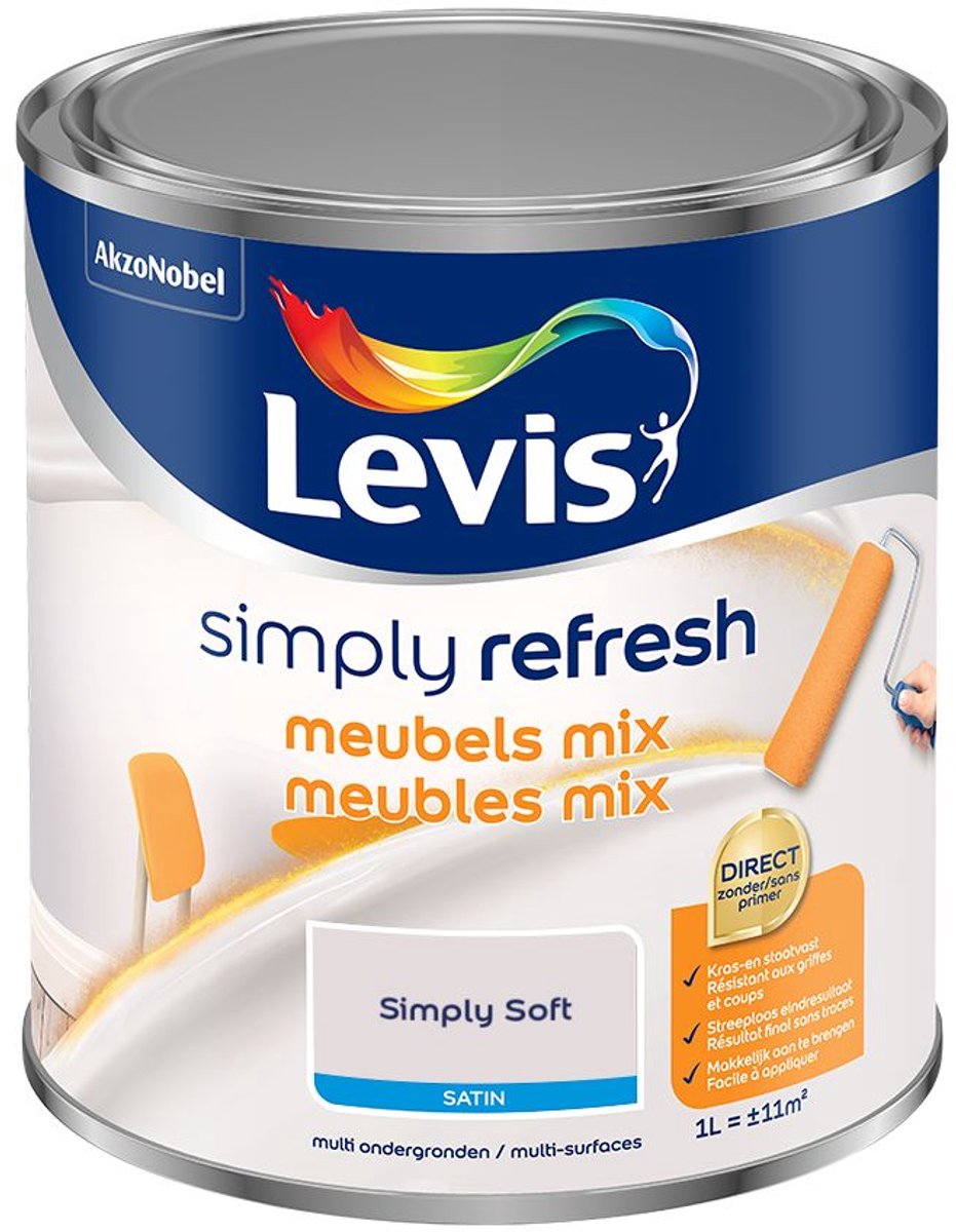 Levis - Simply Refresh Meubels Satin Mix - Simply Soft - Mengverf - 1 L