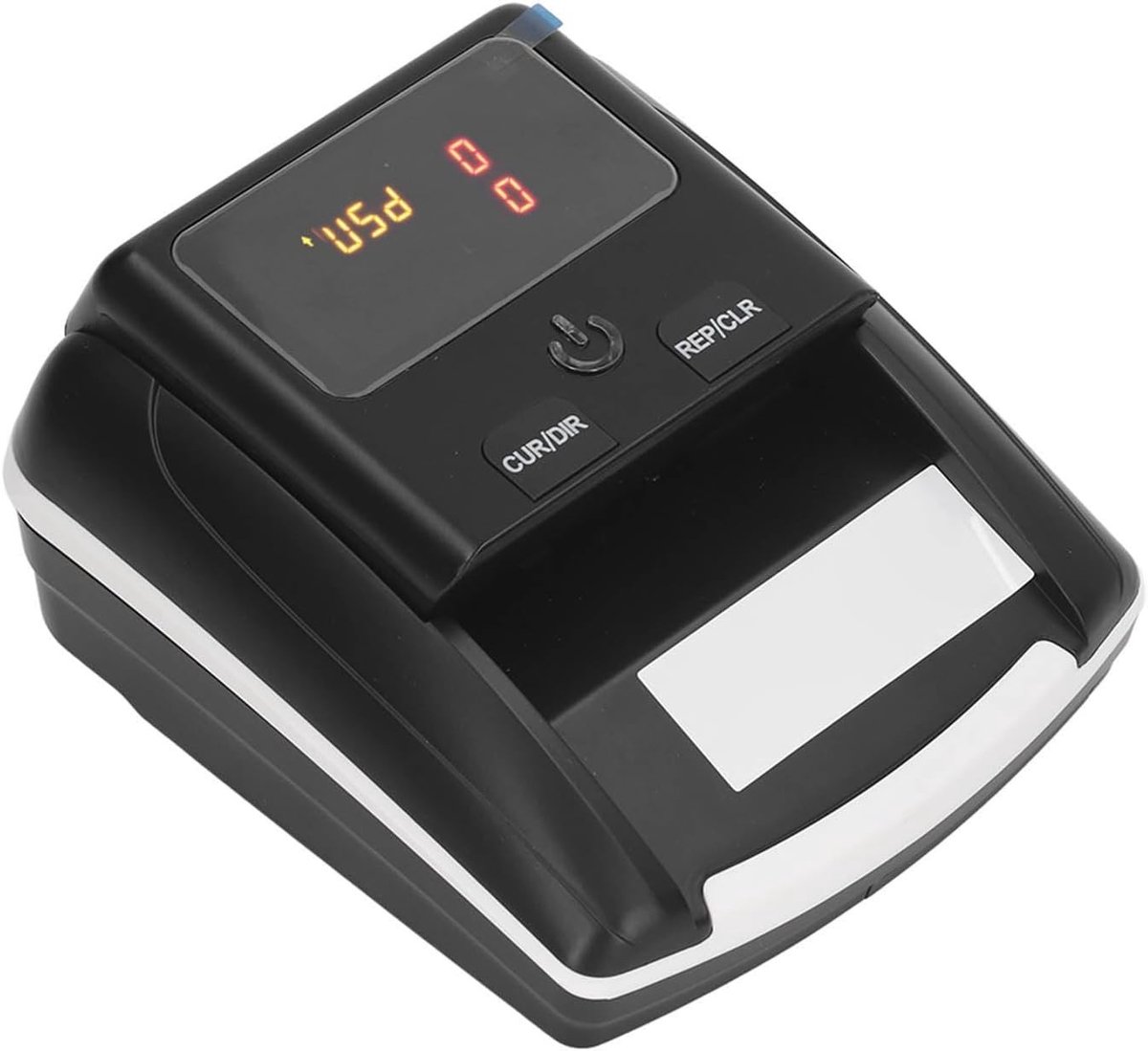 Automatische bankbiljettencontrole machine met ingebouwde batterij voor USD en EUR, ideaal voor nauwkeurige detectie en telling van valse biljetten