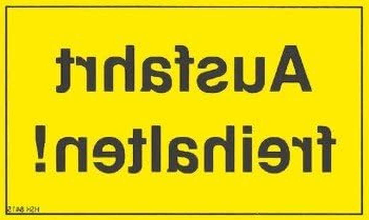 Veiligheidsbord - Waarschuwingsbord - Toegang Vrijhouden - Weerbestendig Plastic - 25 x 15 cm - Meerdere kleuren