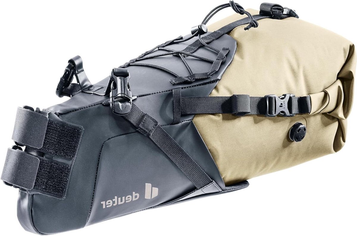Waterdichte Zadeltas - Fietstas Bagage - Fietsen Lange Afstand - PFC Vrije Impregnering - 4 Liter - Desert-zwart