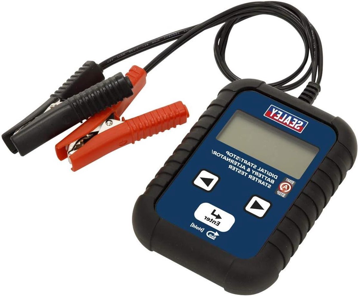 Accutester - Batterijtester Dynamo Tester - Voertuigonderhoud - Volledige Diagnose - 10 x 6.5 x 21 cm - Zwart