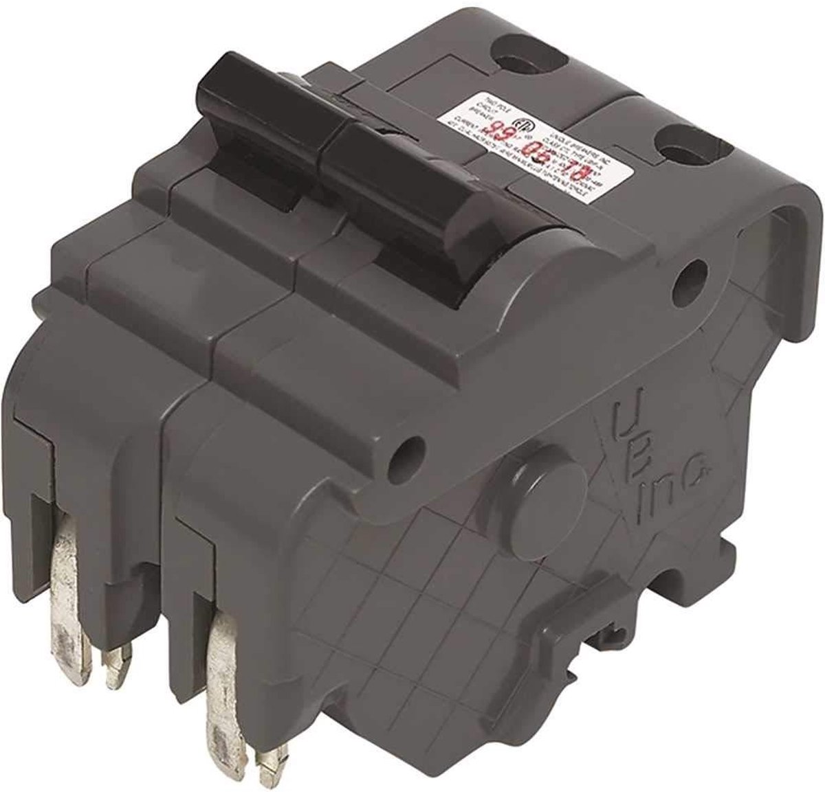 Bipolaire Stroomonderbreker - Automatishe Schakelaar - Beveiliging Elektrische Circuits - Dikte Serie - 30 Amp - Grijs
