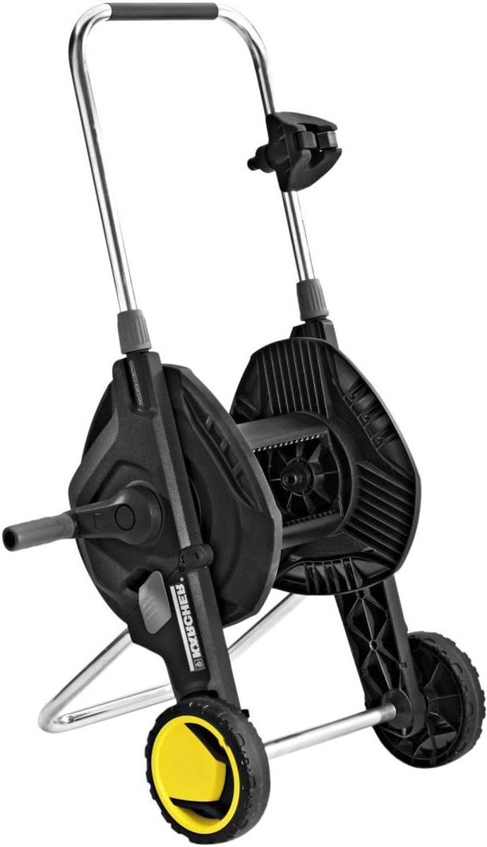 Slangenwagen - Slanghaspel Trolley - Tuin Bewateren - Inklapbaar Ontwerp - 50m 1/2" slang - Zwart