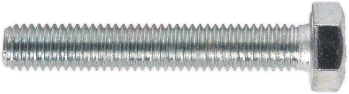 Zeskantkop Schroeven - Setschroeven DIN 933 - Bevestigen van Materialen - Hoge Treksterkte 8.8 - M8 x 50mm - Zilver
