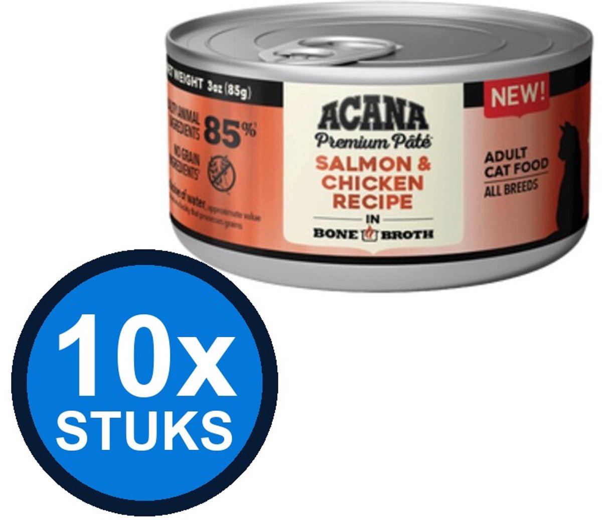 Acana Acana - Premium Pate Cat Salmon & chicken - Kattenvoer Natvoer - 85 g