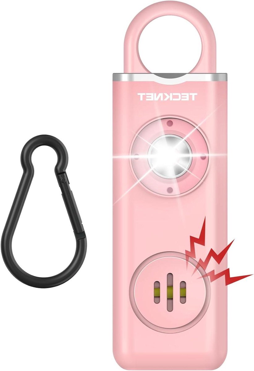 Persoonlijk Alarm - Zakalarm Sirene - Noodsituaties - 130 dB Geluid - 50 g - Roze