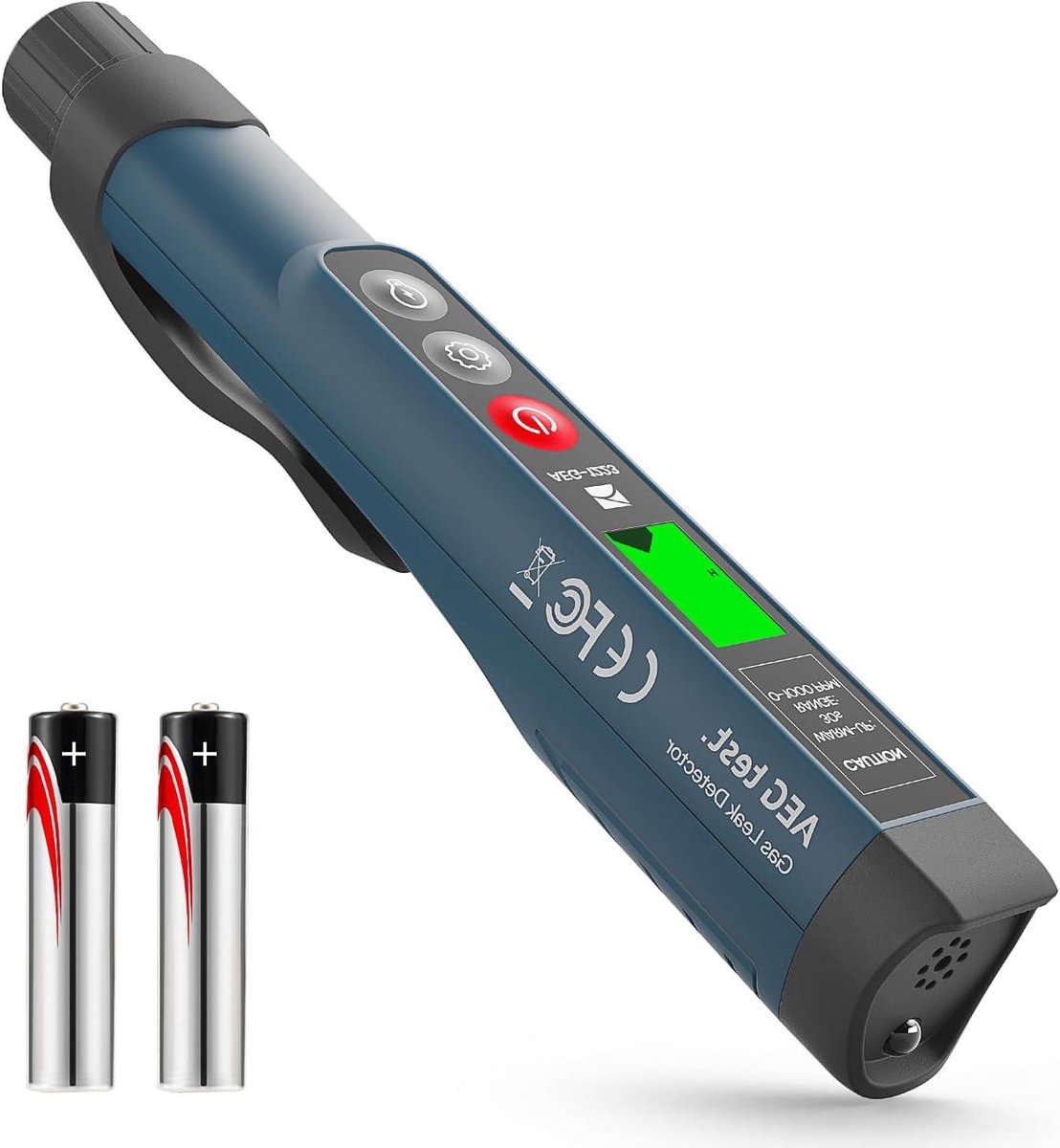 Gaslekdetector - Brandgasmelder Propaanmelder - Veiligheid Thuis - Visueel Akoestisch Alarm - 0-1000 ppm - Blauw