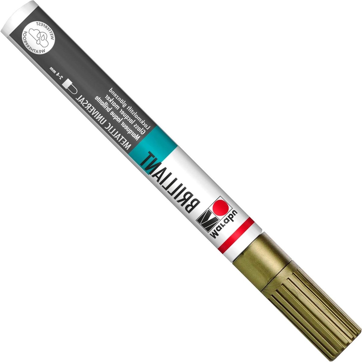 Schilder Pen - Lakpen Viltstift - Decoreren Oppervlakken - Sneldrogend Weerbestendig - 2-4mm Tip - Goud
