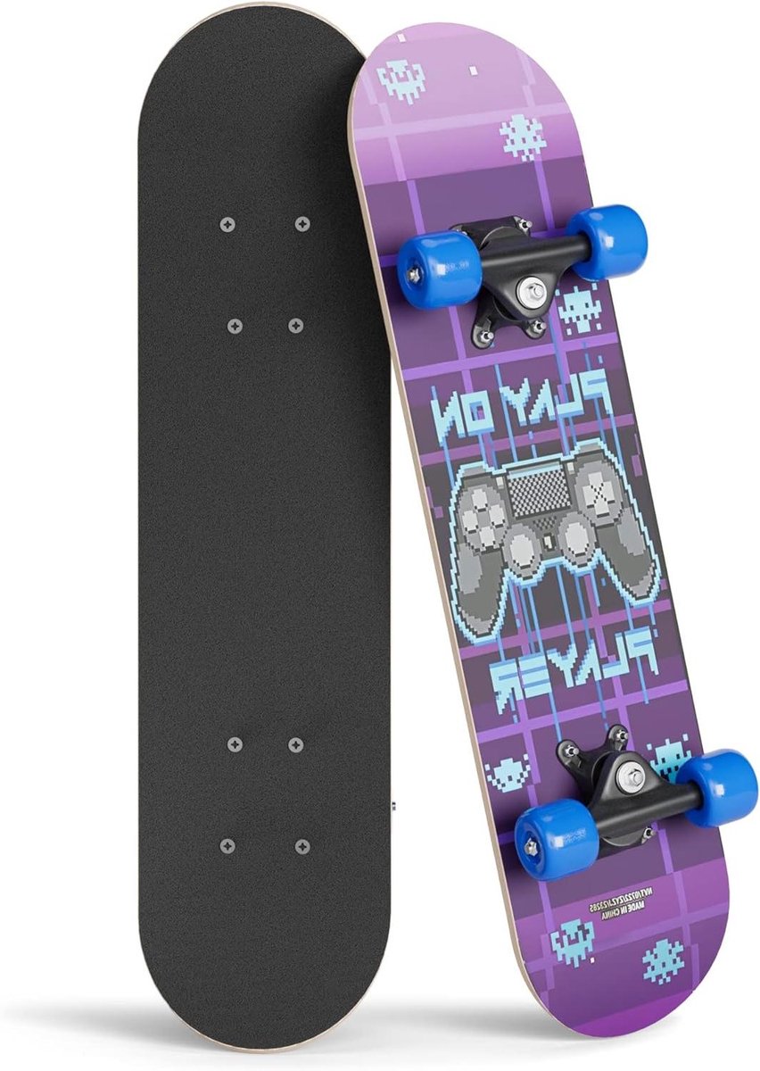 Kinder Skateboard - Beginnersboard Cruiser - Leren Skateboarden - Lichtgewicht Ontwerp - 24 Inch Deck - Meerdere Kleuren