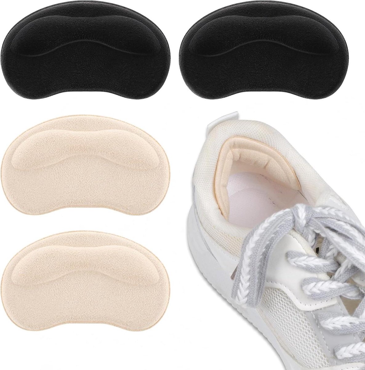 Hielkussentjes - Schoen inlegstukken - Comfortabel lopen - Zelfklevend - 2 paar - Niet gespecificeerd