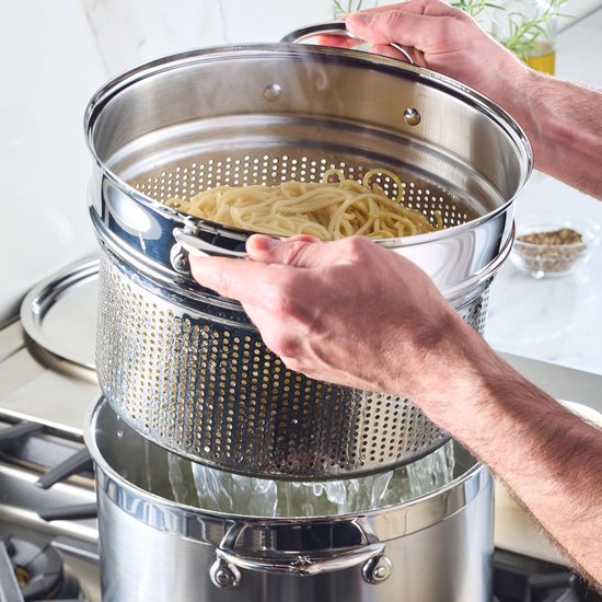 Pasta Inzet RVS voor Soeppan - Duurzaam Kookgerei — afbeelding 2