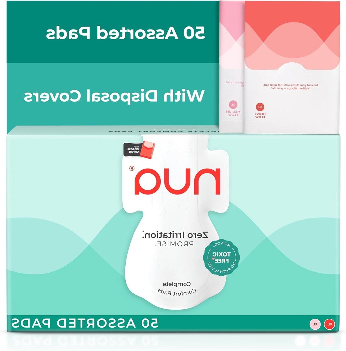 Sanitaire Pads - Menstruatie Cups - Dagen Zonder Lekkage - 2 Maten in 1 - 50 Stuks - Wit