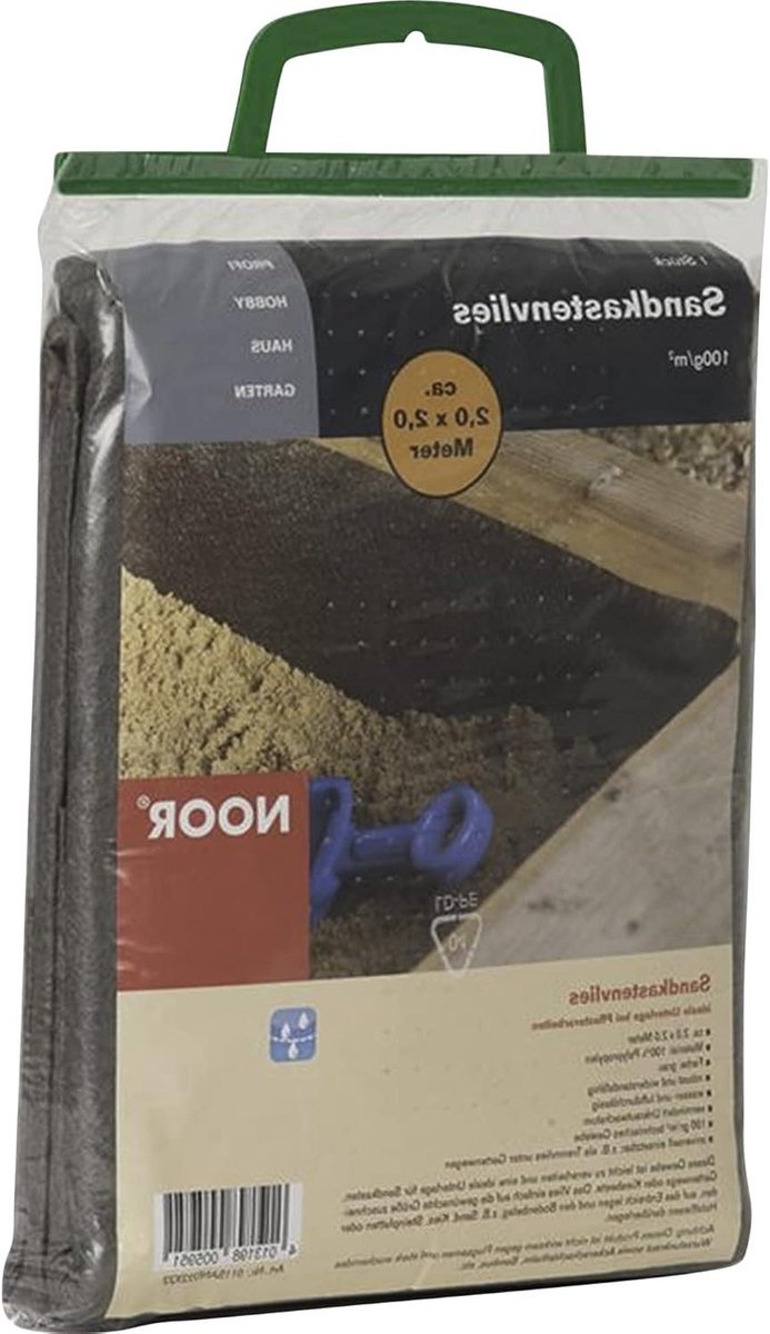 Zandbak Vliesdoek - Onderdoek Zandbak - Onkruid Vrij Houden - Waterdoorlatend PP Materiaal - 2 x 2 m - Grijs