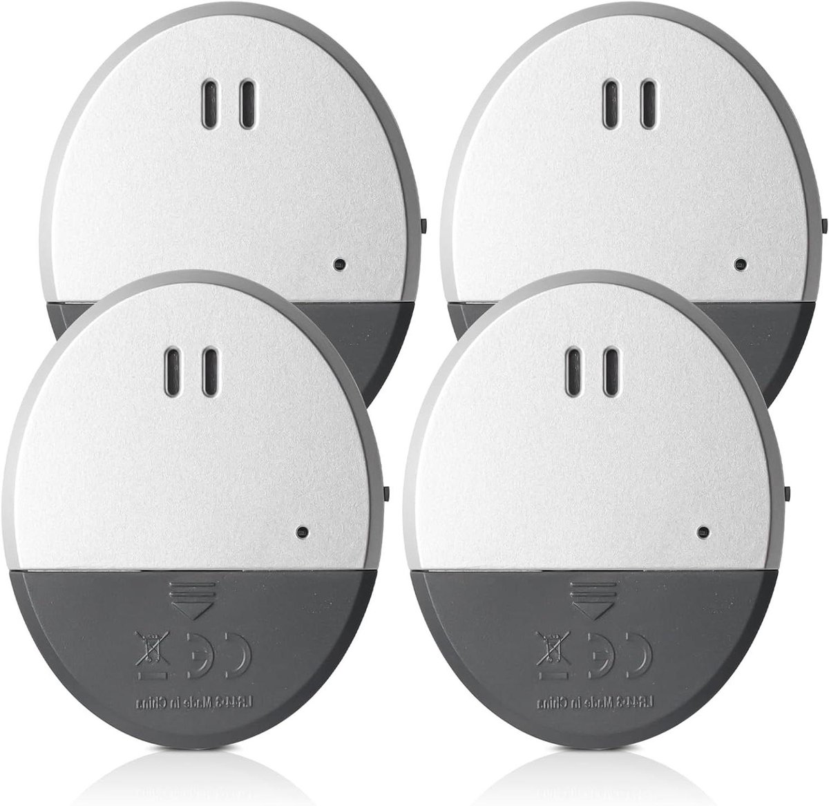 Deuralarm Set - Raambeveiliging Alarm - Inbraakpreventie - Trillingsdetectie - 4 stuks - Wit