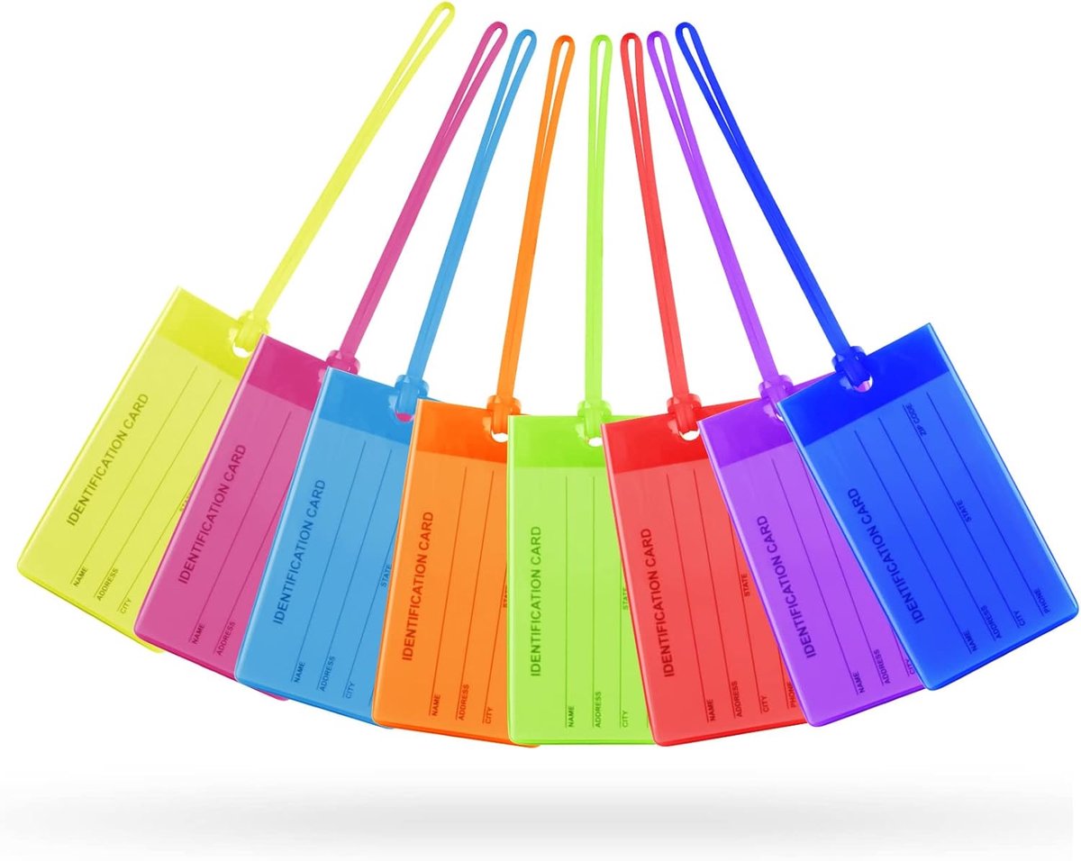 Bagagelabels, pvc-kofferhangers met adreslabel, leren naambordje, ID-tikket voor handtassen, reisaccessoires voor getrouwde mannen, vrouwen, paren, bruiloft, reiscadeau