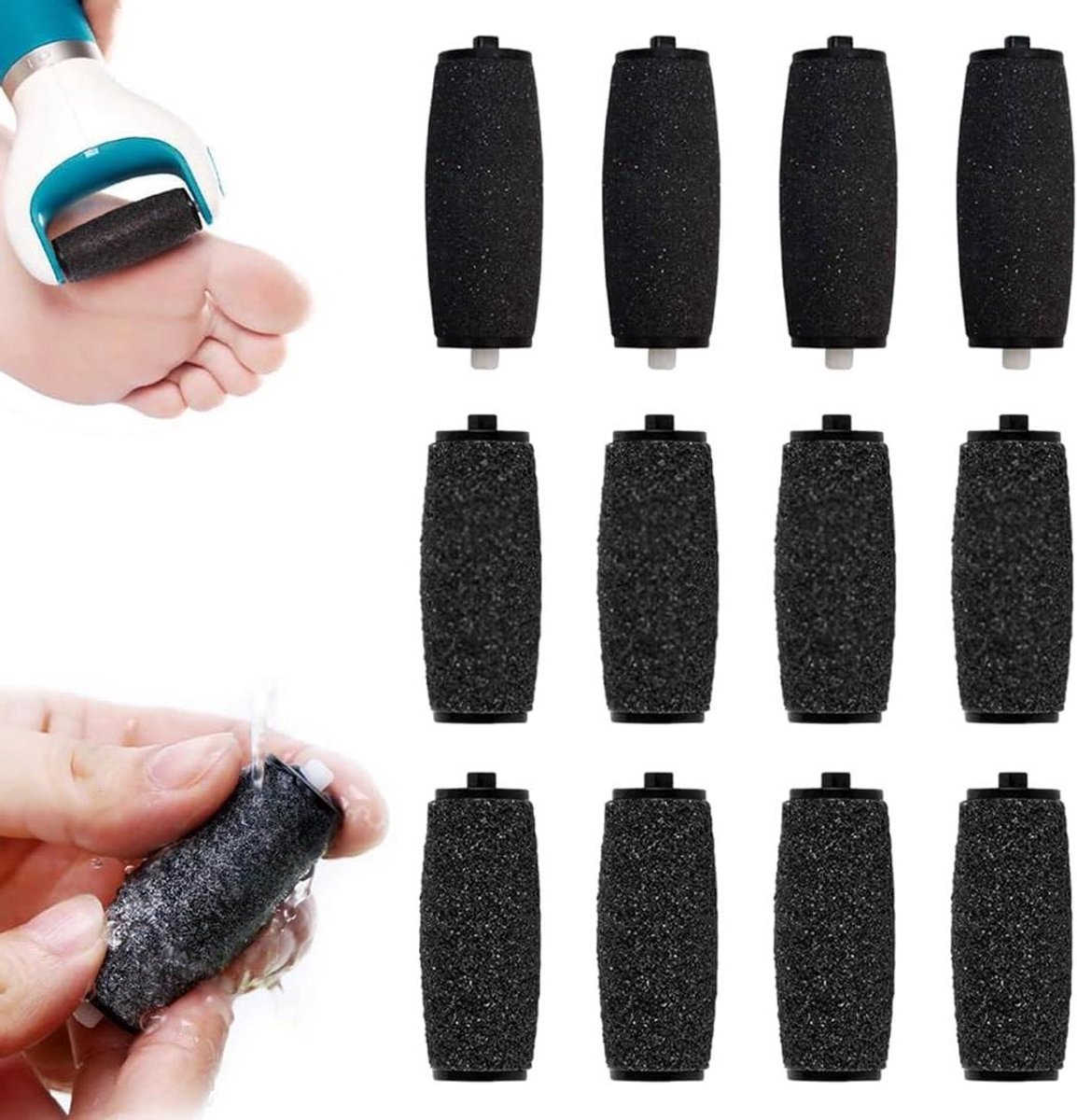 Voetverzorging Rollen - Pedicure Rollen - Eelt Verwijderen - Verschillende Ruwe Graden - 12 stuks - Niet gespecificeerd