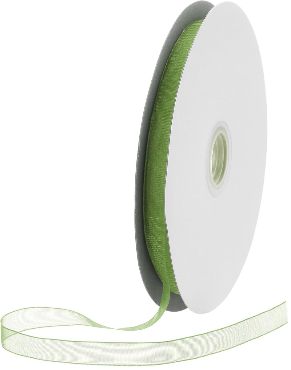 Organza lint 7,5 cm felgroen chiffon lint glinsterend pure geschenkverpakkingslinten voor bloemen boeketten bruiloft verjaardag doe-het-zelf decoratie