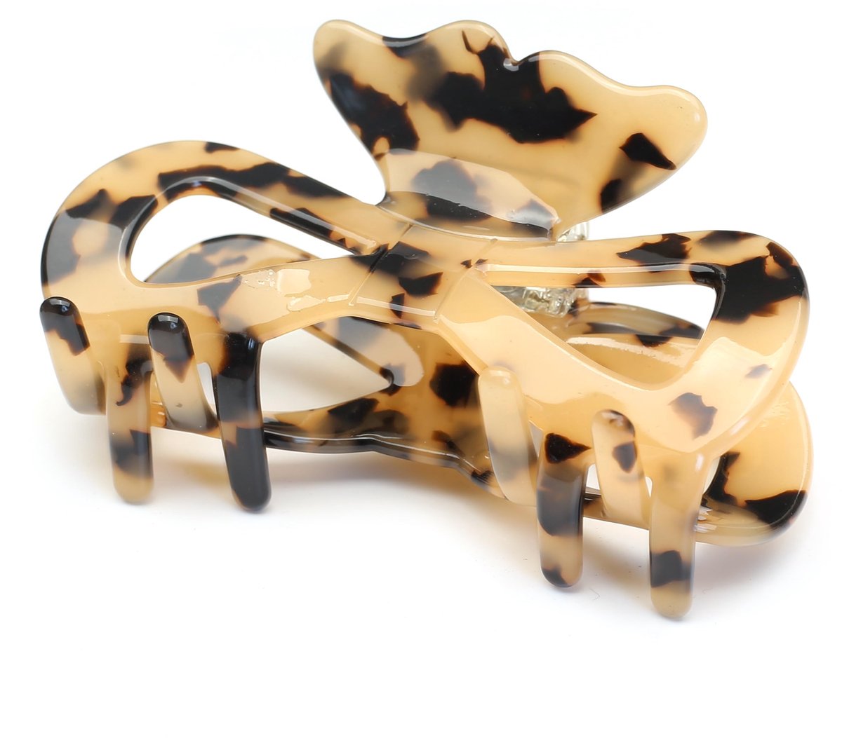 Haarclip middelgroot acetaat haarspeld mooie dames haaraccessoires hoofdtooi elegant haaraccessoire 1 stuk (9 cm x 5 cm, tortoise)