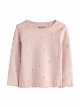 Next - Meisjes - Geribbeld T-shirt met lange mouwen - Roze
