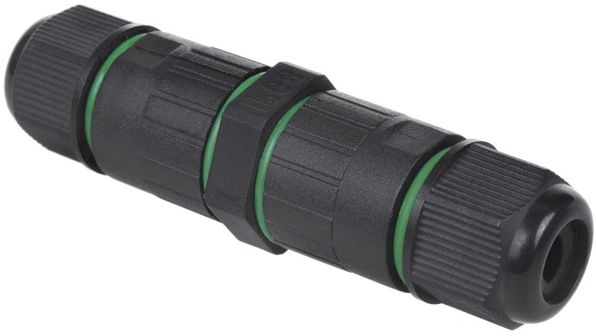 Kabelconnector Waterdicht - Aansluitdoos Stofdicht - Elektrische Installaties - Hermetische Afdichting - 12 x 11 x 2 cm - Zwart