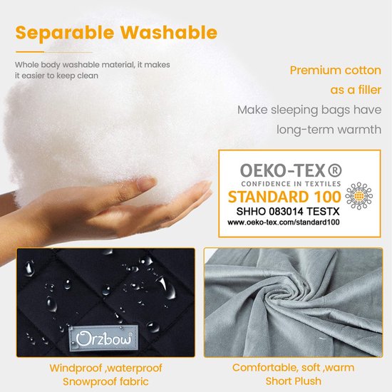 SnelShoppen - Universele Voetenzak Voor Autostoel, Waterdicht, Winddicht, Hoge Warmte, Zwart, Ideaal Voor Kinderen En Baby's, Geschikt Voor Alle Autos van Snelshoppen — afbeelding 5