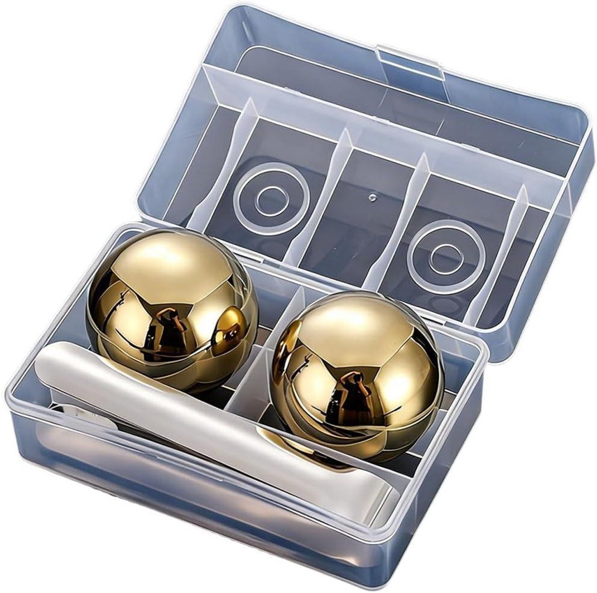 Metalen IJsblokjes - Whiskey Stenen Wijnkoelers - Dranken Koelen - Niet-smeltend - 5.5 cm - Goud