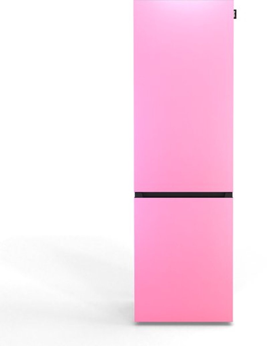 Nunki Large Combi NFA – Koel-vriescombinatie – No Frost – A-klasse – 304 liter – Bubblegum Pink Satin Roze