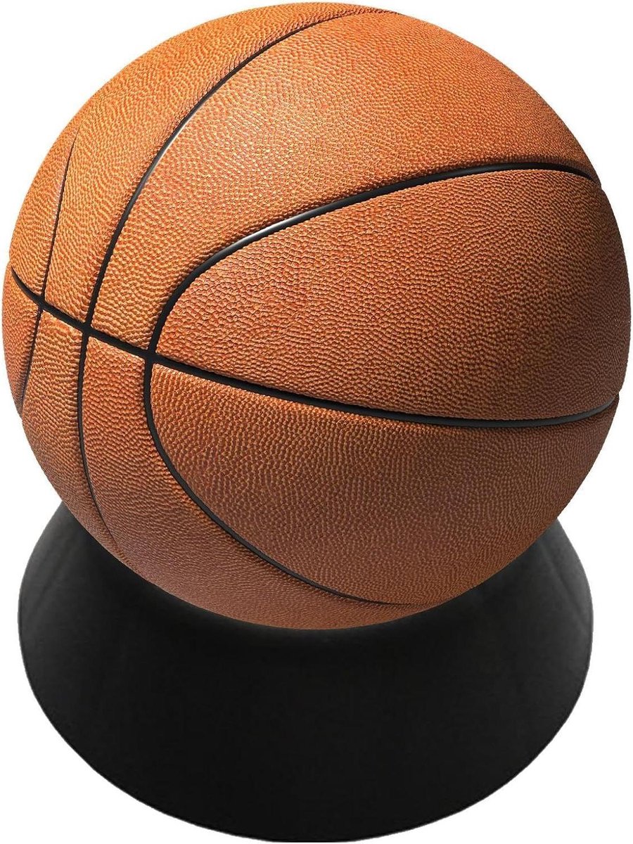 Voetbaldisplaystandaard - Balhouder Voetstuk - Sportballen Presenteren - Robuust Waterbestendig Materiaal - 12.8 cm Diameter - Zwart