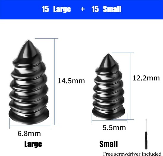 Bandenreparatieset - Reparatiespijkers - Lekke Banden Herstellen - Twee Maten - 1-5 mm - Zwart — afbeelding 4