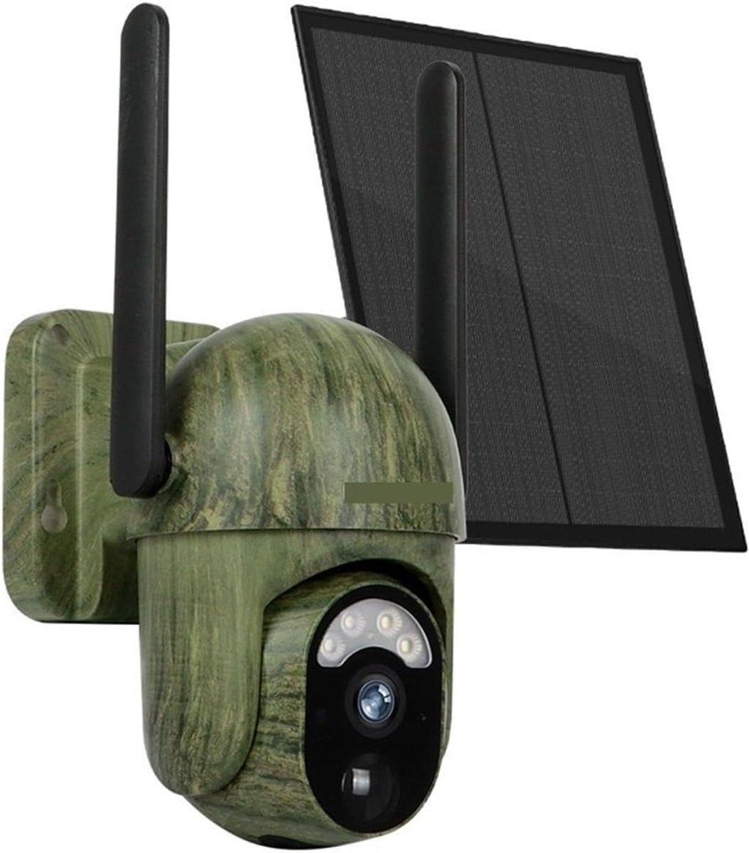 Buitencamera - Beveiligingscamera - Huis Beveiligen - Zonne-energie met accu - 4MP Full HD - Wit