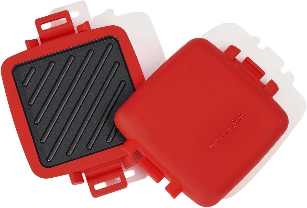 Panini Grill - Tosti Apparaat Grill - Compact Koken - Multifunctioneel Apparaat - 18 cm Diameter - Zwart