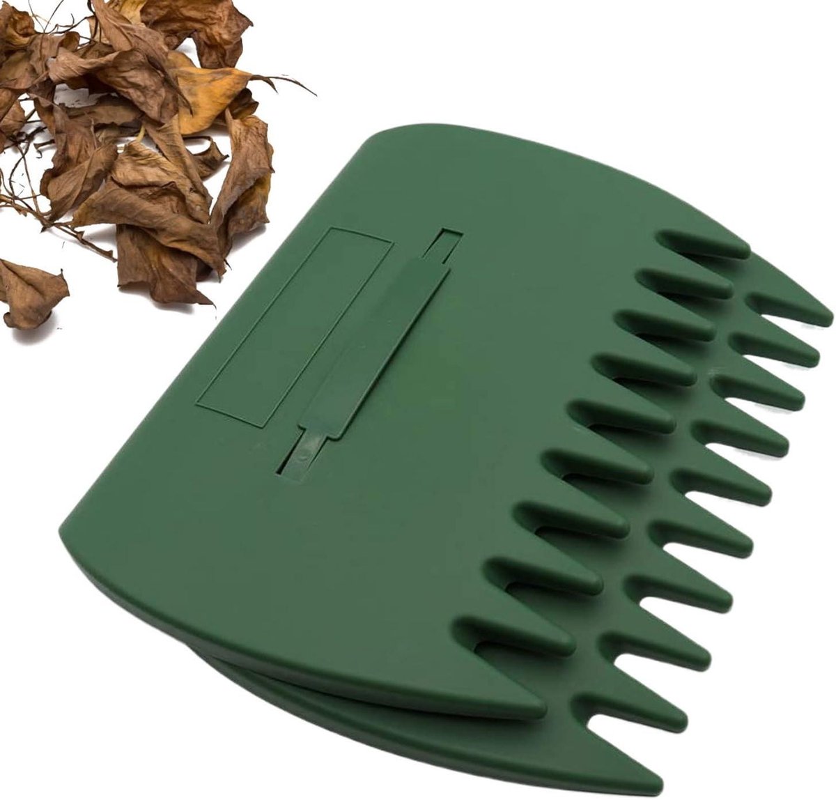 Bladgrijper Set - Bladverzamelaar Tuin - Bladeren Opruimen - Ergonomisch Ontwerp - 35 cm Breed - Legergroen