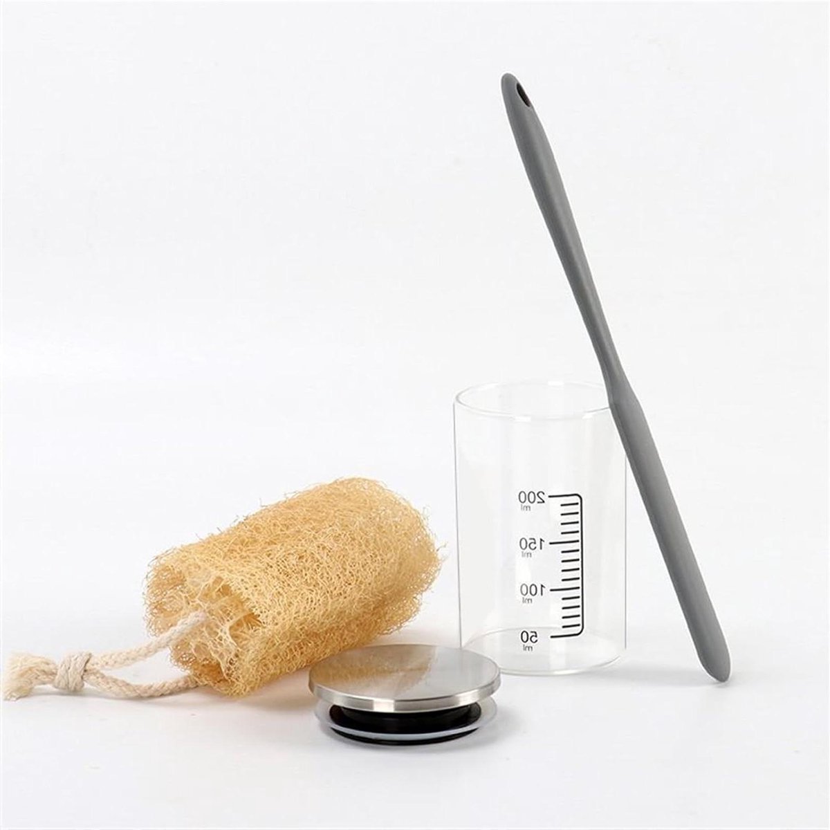 Zuurdesem Starter Pot - Brood Starter Kit - Zelf Brood Bakken - Brede Opening - 200ml set 2 - Transparant