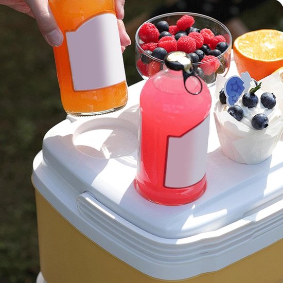 Isolatiebox - Koelbox - Buitenactiviteiten - Lichtgewicht ontwerp - 8 liter - Geel — afbeelding 4