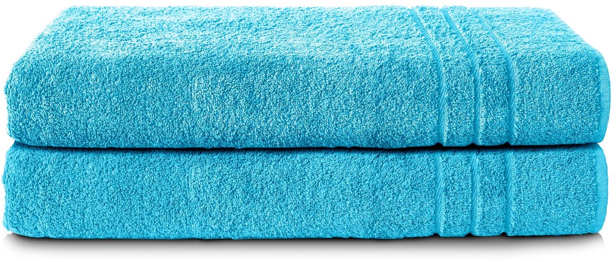 SnelShoppen - Set van 2 XXL Handdoeken 70x200 cm - 100% Katoen - Zacht en Sneldrogend - Hoge Absorptie - Ideaal als Badlaken, Douchelaken of Strandlak