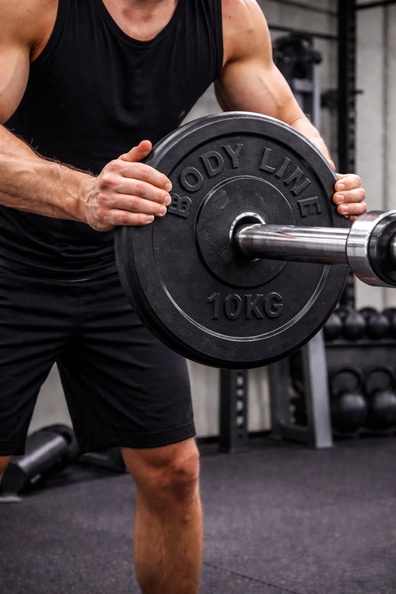 SnelShoppen - Gietijzeren Halterschijf 10 kg voor Haltertraining en Gewichtheffen - Diameter 25 mm - Ideaal voor Gym, Fitness en Thuistraining