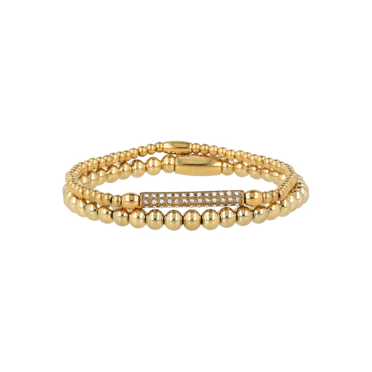 My Bendel - Armbanden Set met Zirkonia Bedel - met Luxe Cadeauverpakking | Sieraden Voor Dames